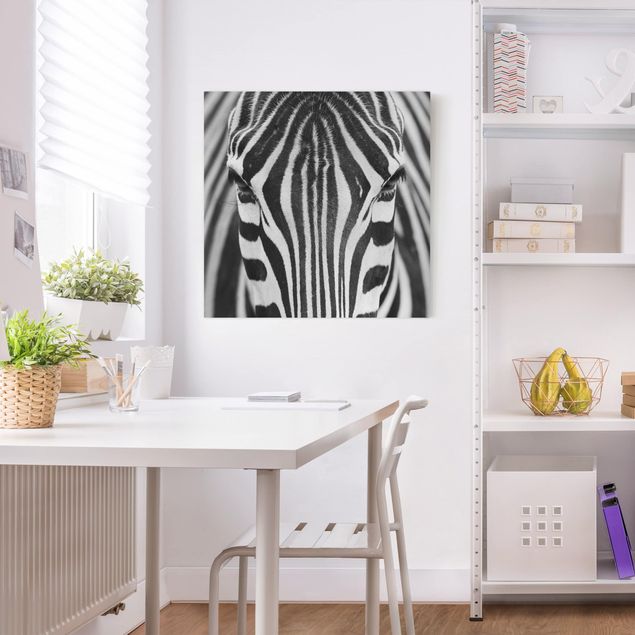 Canvas horse Zebra Look