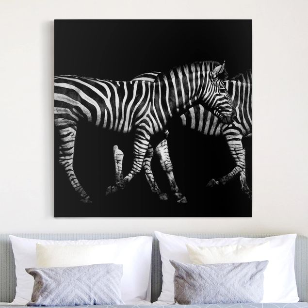 Zebra wall print Zebra In The Dark