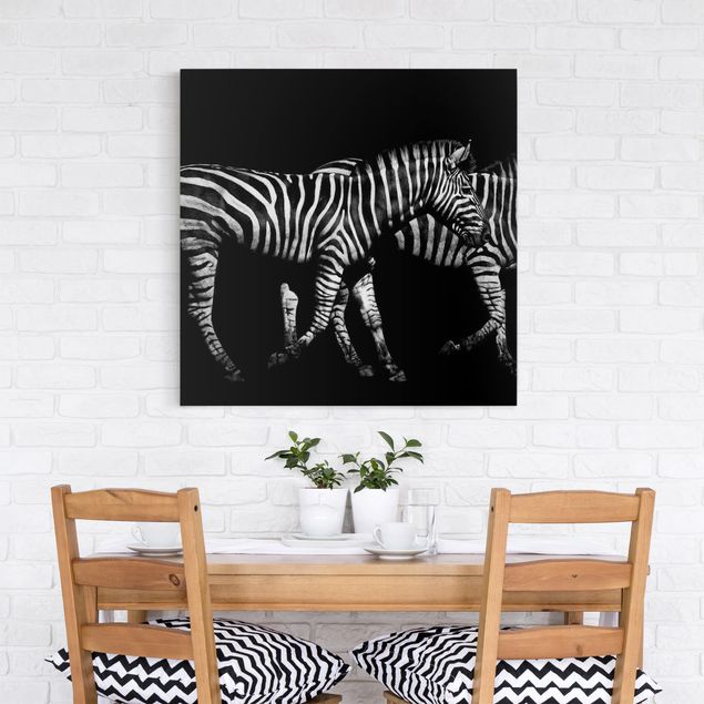 Zebra wall print Zebra In The Dark