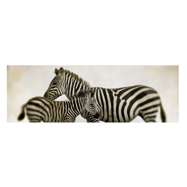 Animal wall art Zebra Couple