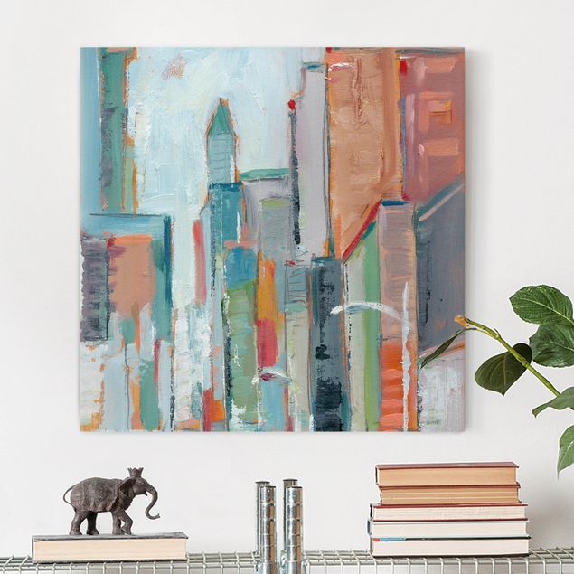 Abstract art prints Contemporary Downtown I