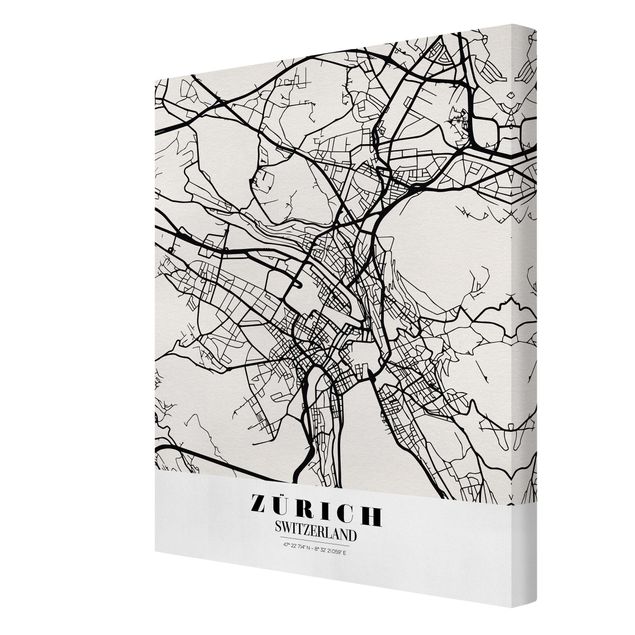 Prints Zurich City Map - Classic