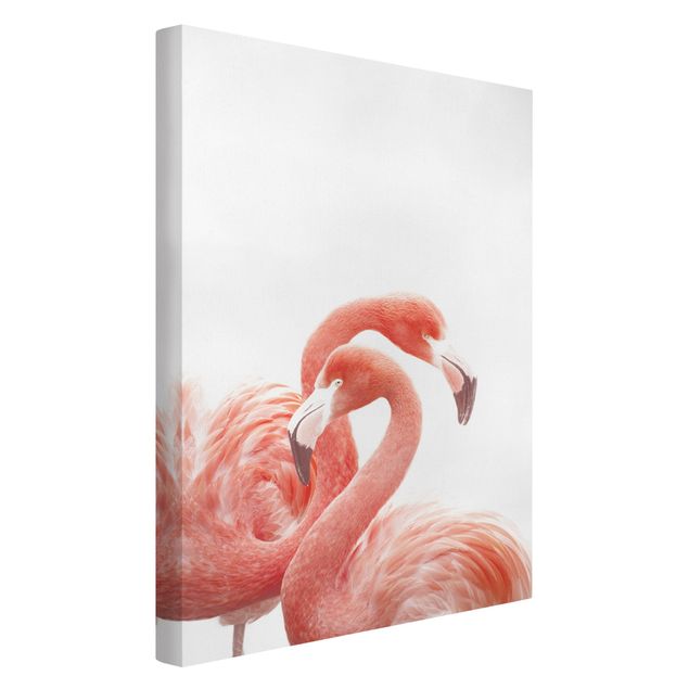 Modern art prints Two Flamingos