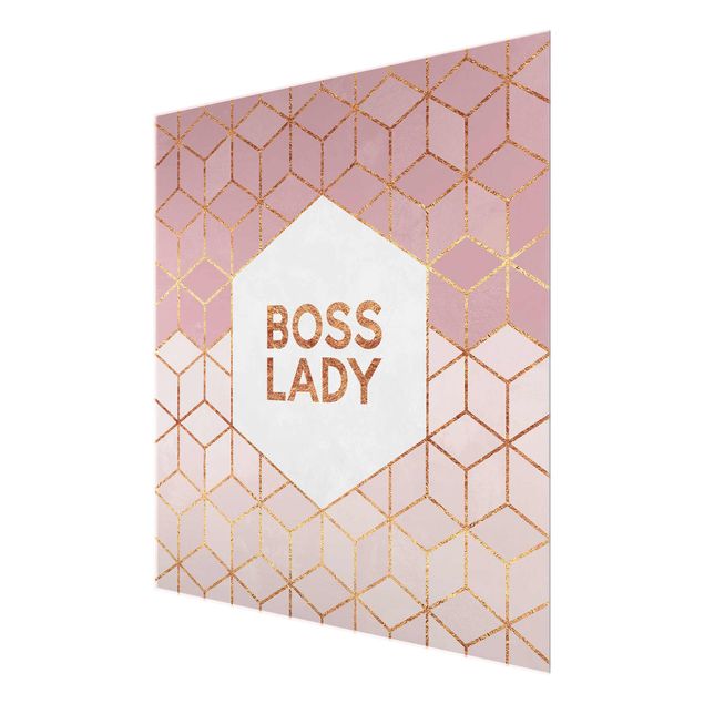 Prints pink Boss Lady Hexagons Pink