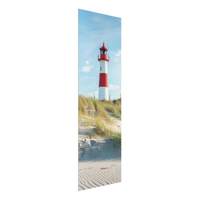 Beach canvas art Lighthouse At The North Sea