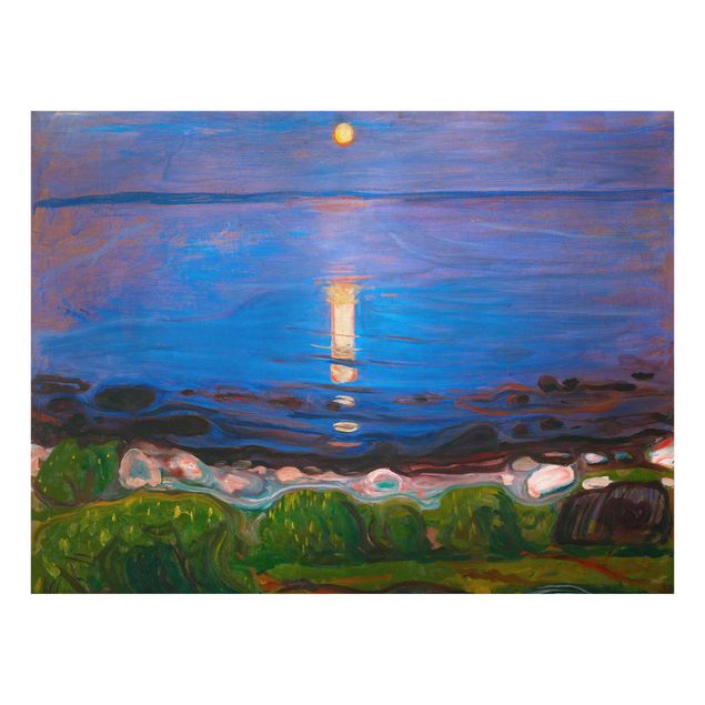 Art style Edvard Munch - Summer Night By The Beach