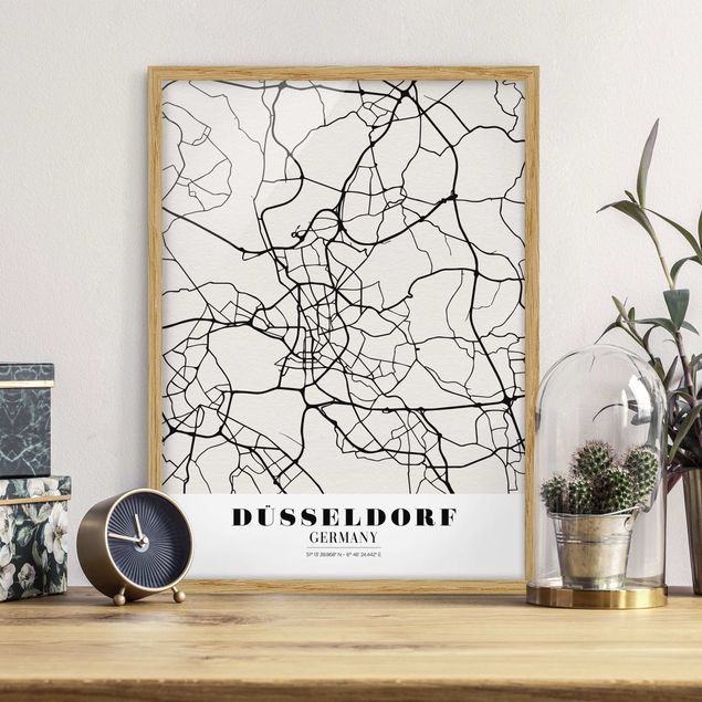 Kitchen Dusseldorf City Map - Classic