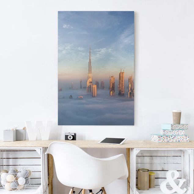 Asian prints Dubai Above The Clouds