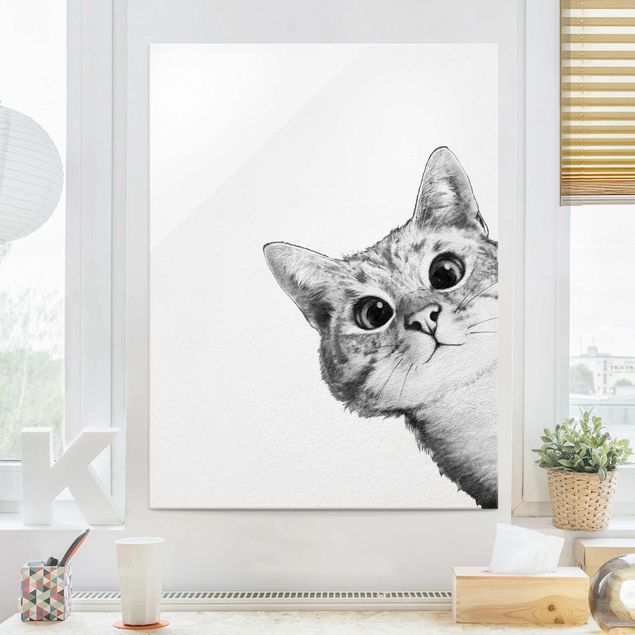 Laura Graves Art Illustration Cat Drawing Black And White