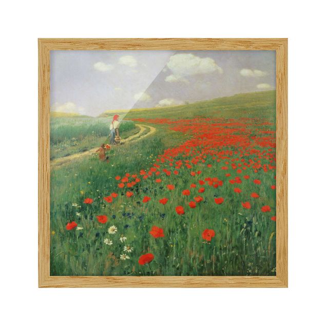 Poppy print Pál Szinyei-Merse - Summer Landscape With A Blossoming Poppy