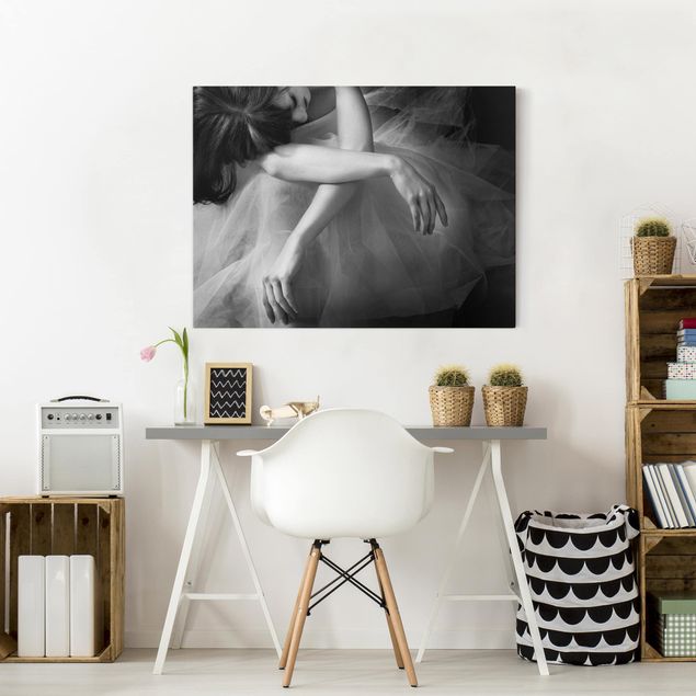 Black and white canvas art The Hands Of A Ballerina