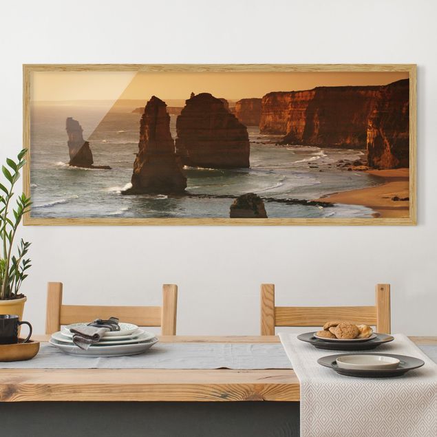 Framed beach prints The Twelve Apostles Of Australia