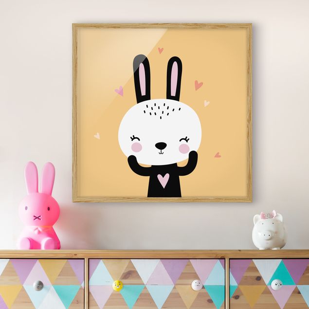 Kids room decor The Happiest Rabbit