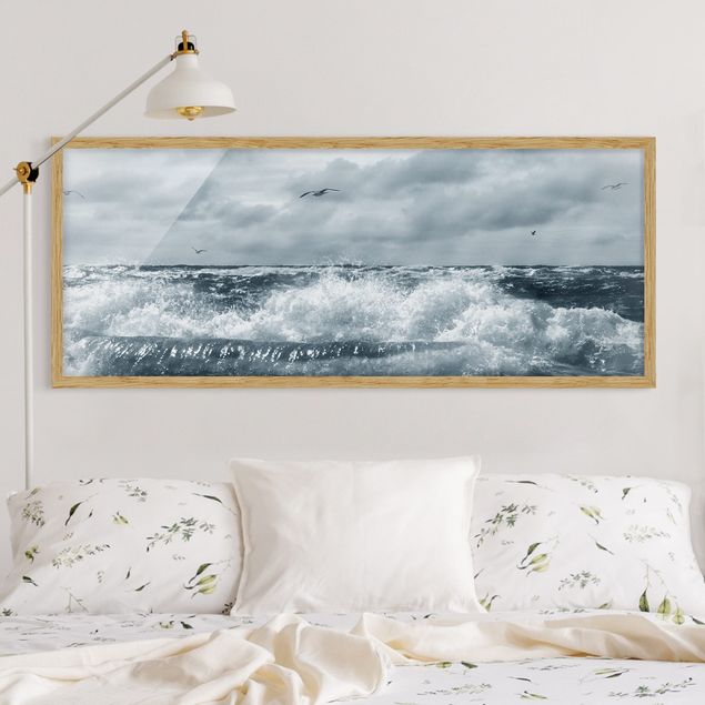 Framed beach prints No.YK6 Living North Sea