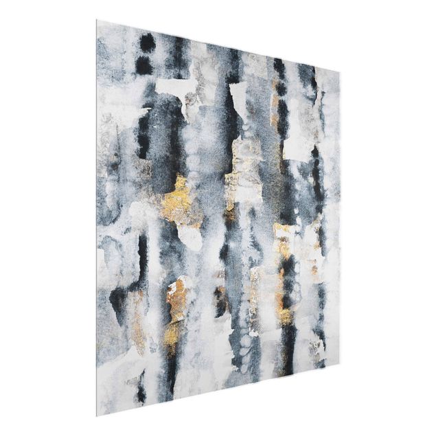 Abstract art prints Abstract Watercolour With Gold