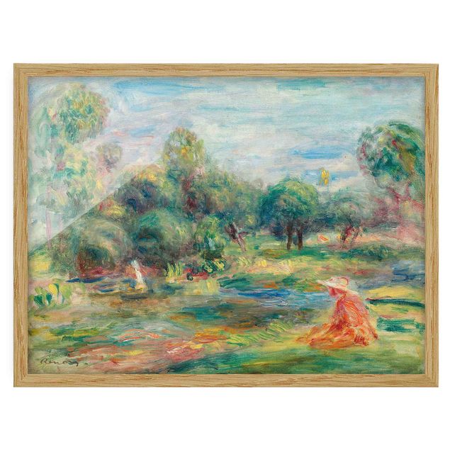 Landscape wall art Auguste Renoir - Landscape At Cagnes