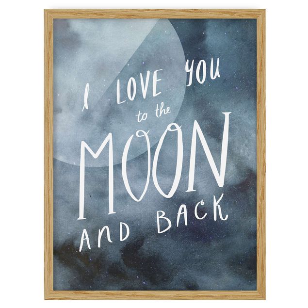Contemporary art prints Heavenly Love - Moon