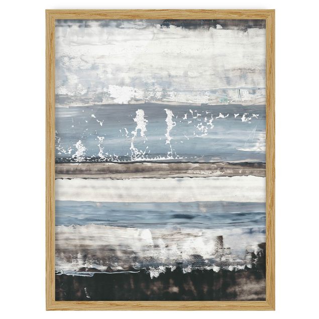 Framed abstract prints Icy Horizont I