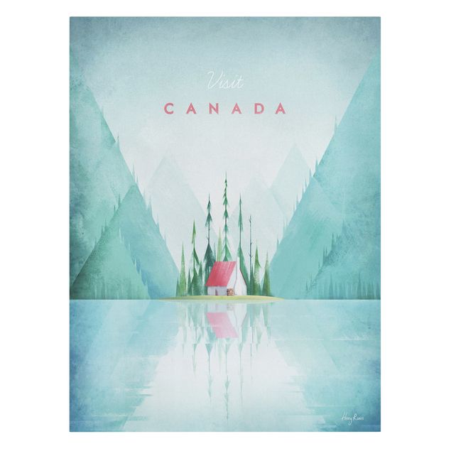 Canvas art Travel Poster - Canada