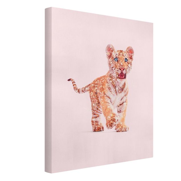 Canvas art Tiger With Glitter