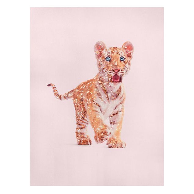 Canvas art prints Tiger With Glitter