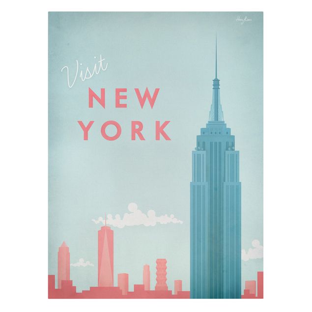 Canvas art prints Travel Poster - New York