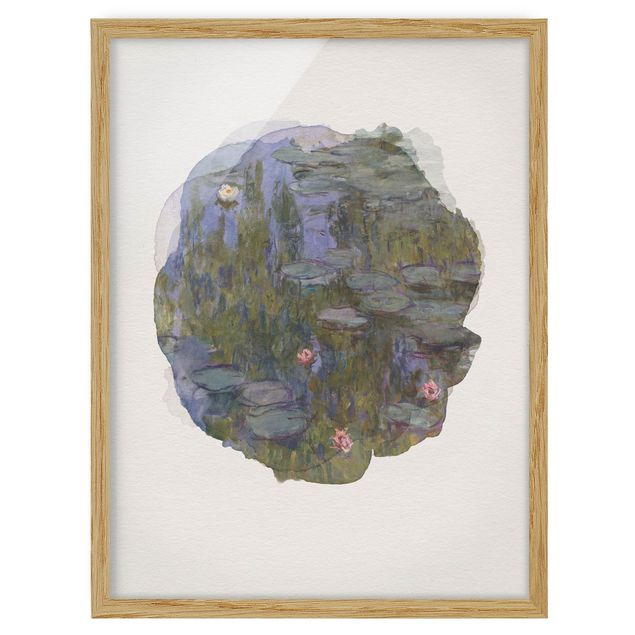 Landscape wall art WaterColours - Claude Monet - Water Lilies (Nympheas)