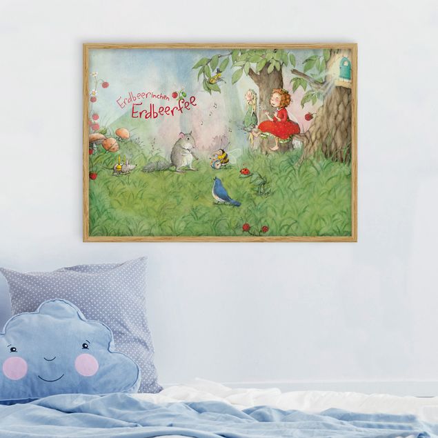 Nursery decoration Little Strawberry Strawberry Fairy - Making Music Together
