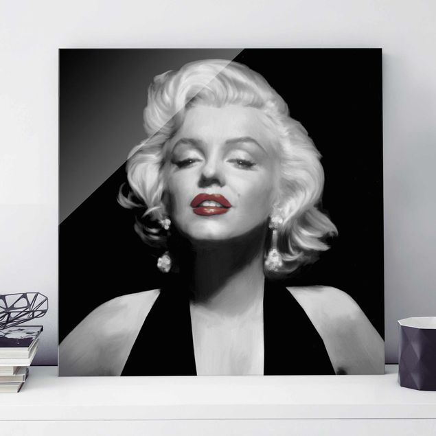 Kitchen Marilyn With Red Lips