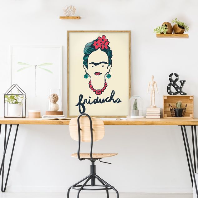 Quote wall art Frida Kahlo - Friducha