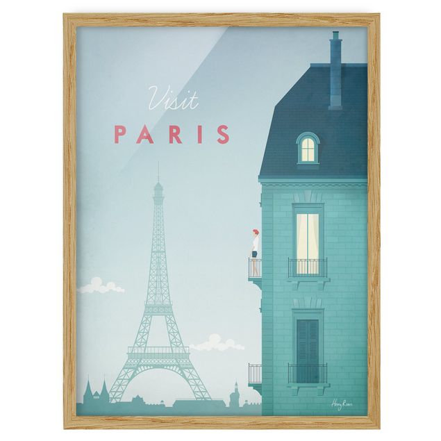 Prints vintage Travel Poster - Paris
