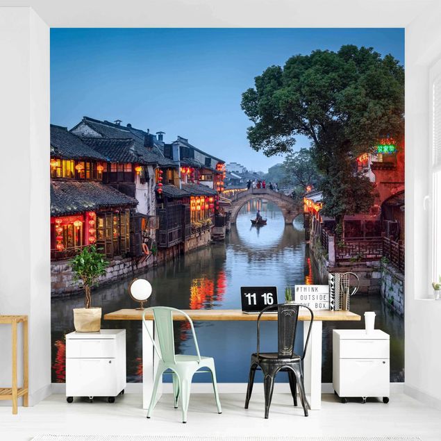 Wallpapers skylines Atmospheric Evening In Xitang