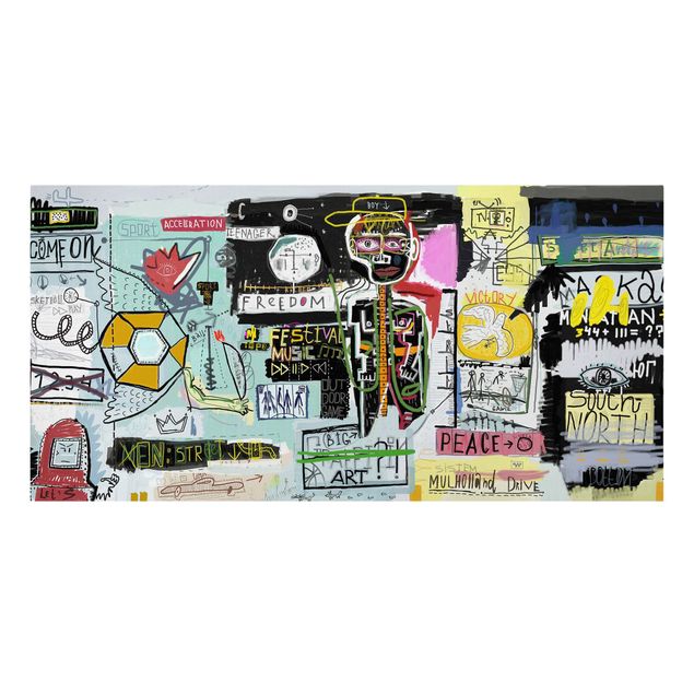 Prints multicoloured Abstract Graffiti Art