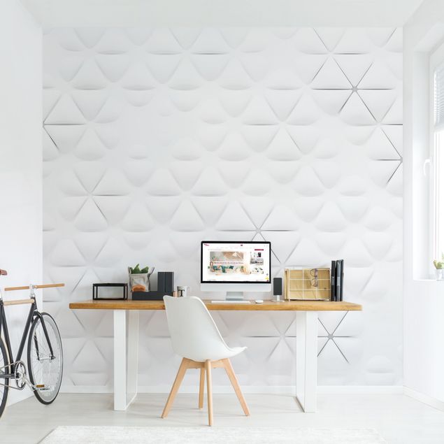 Contemporary wallpaper Abstract Triangles In 3D
