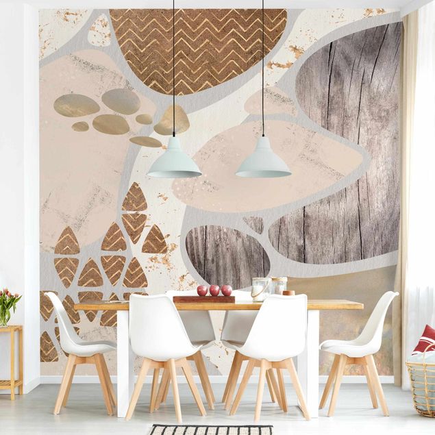 Modern wallpaper designs Abstract Quarry Pastel Pattern