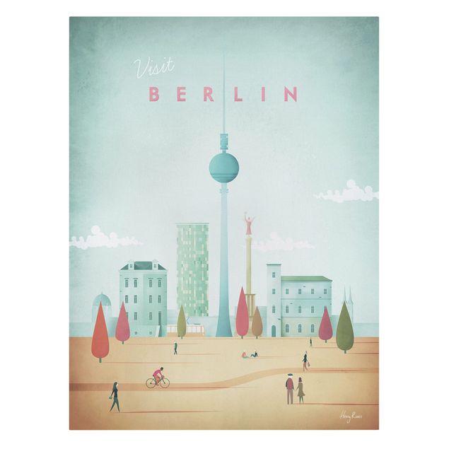 Canvas art prints Travel Poster - Berlin