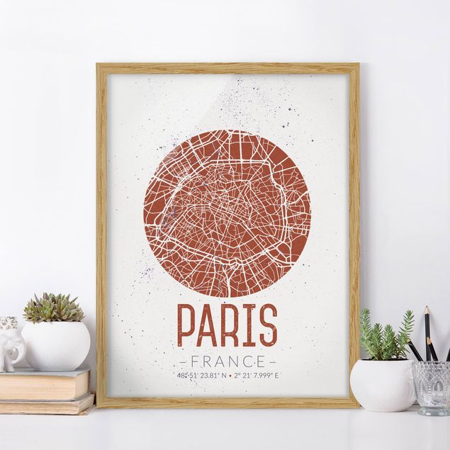 Kitchen City Map Paris - Retro