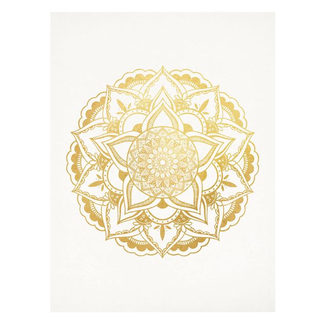 Prints Mandala Illustration Ornament White Black