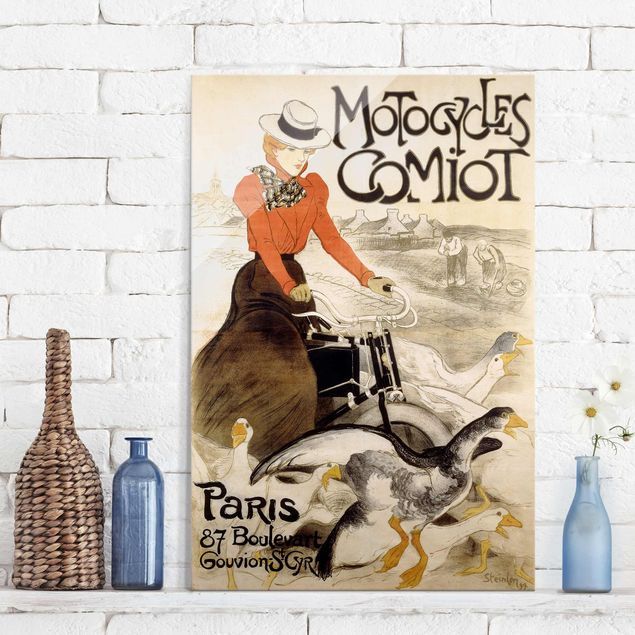 Canvas Art Théophile Steinlen - Poster For Motor Comiot