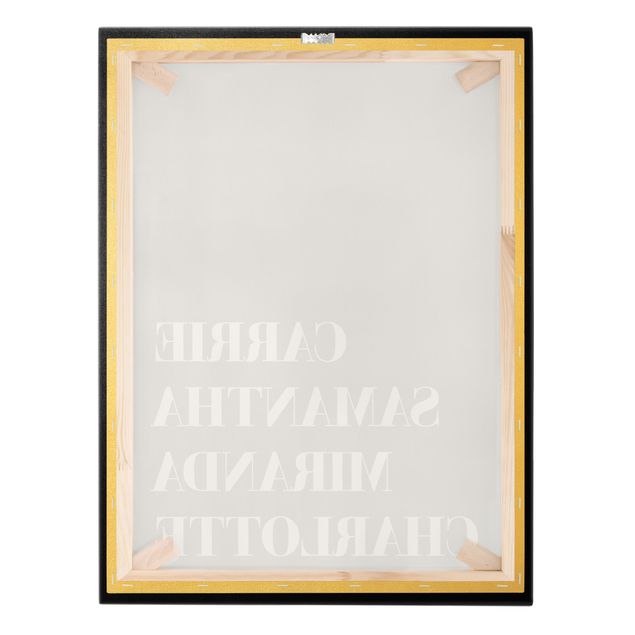 Canvas print gold - Favourite TV Show - Sex And The City Black