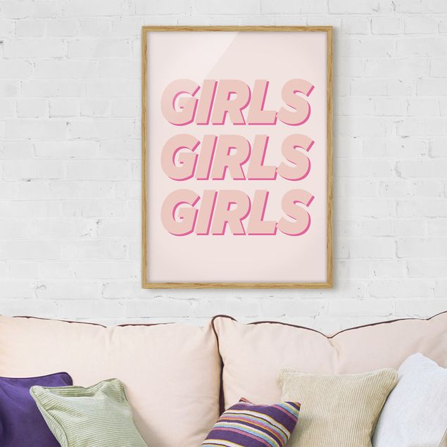 Framed quotes Girls Girls Girls