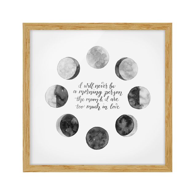 Contemporary art prints Ode To The Moon - Love