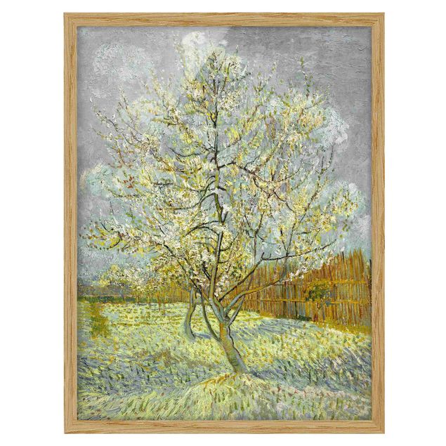 Post impressionism Vincent van Gogh - Flowering Peach Tree
