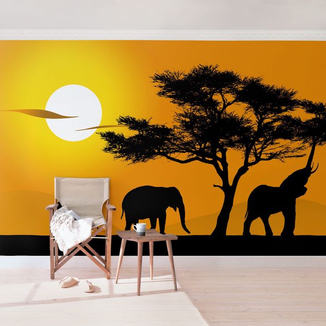 Wallpapers animals African Elephant Walk