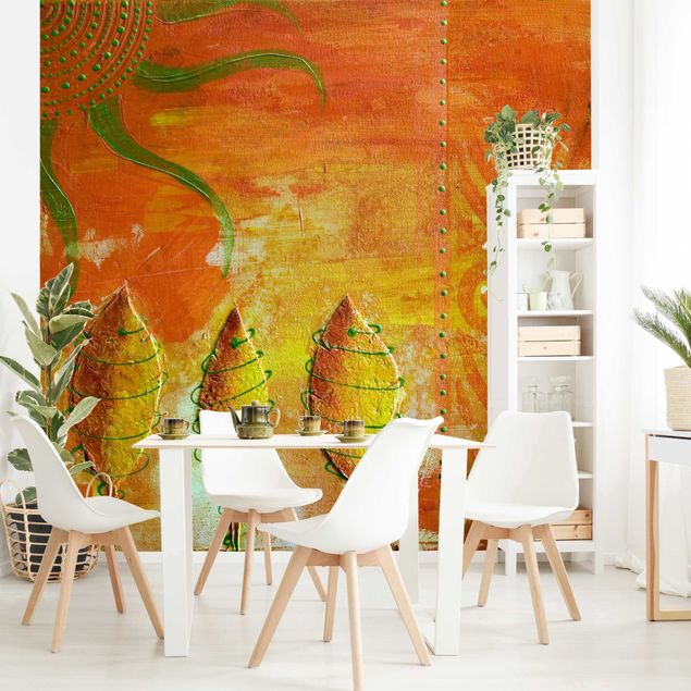 Contemporary wallpaper African Happines