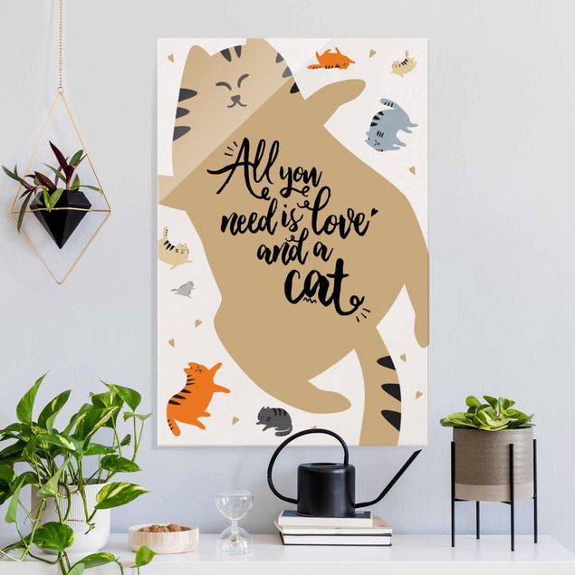 Kitchen All You Need Is Love And A Cat Cat Belly
