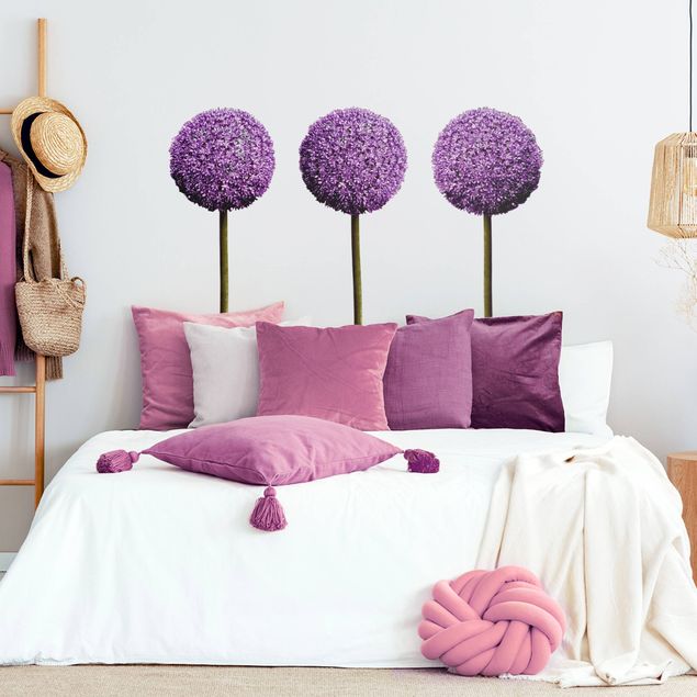 Wall decal Allium Ball Blossoms Set of 3