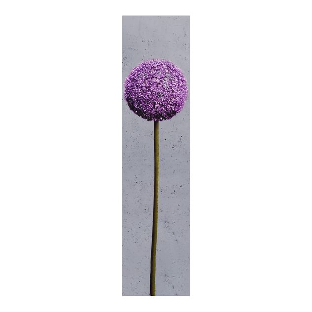 Sliding panel curtains flower Allium Round-Headed Flower