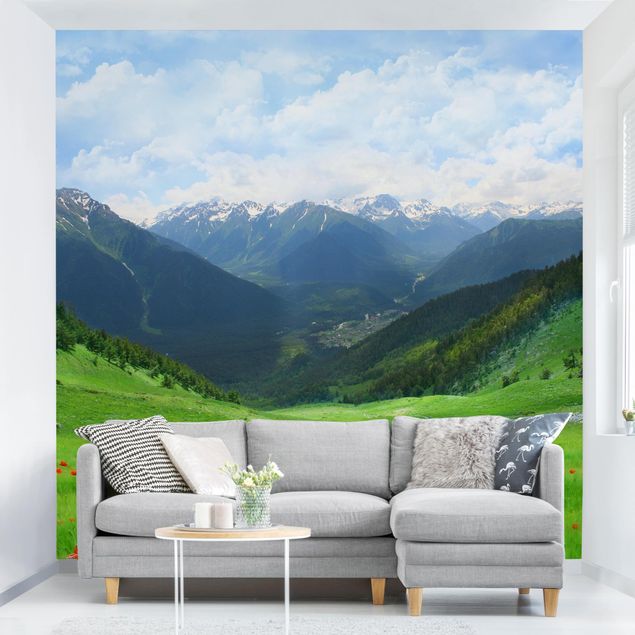Wallpapers poppy Alpine Meadow