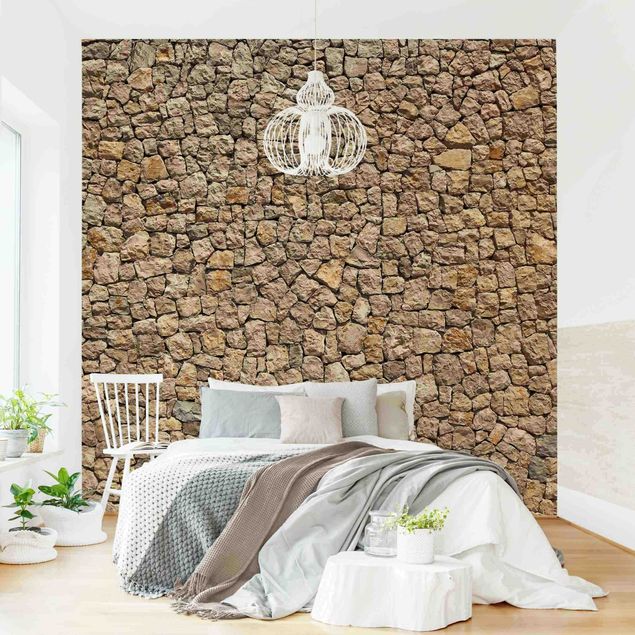 Wallpapers natural stone Old Cobblestone Wall